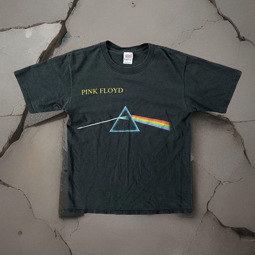 Vintage Pink Floyd Dark Side of the Moon band  Tee Made In USA Rock Roll Music
